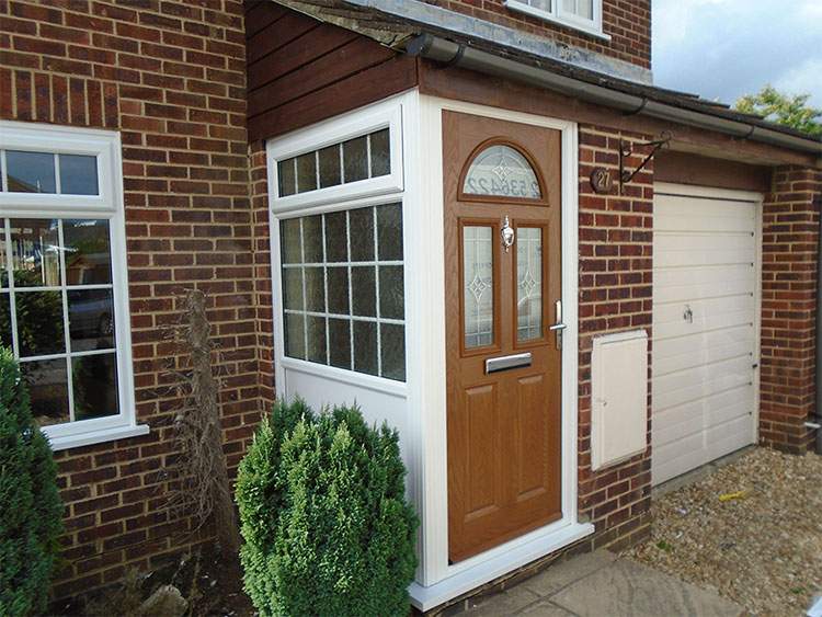 wood finish entrance door wimborne