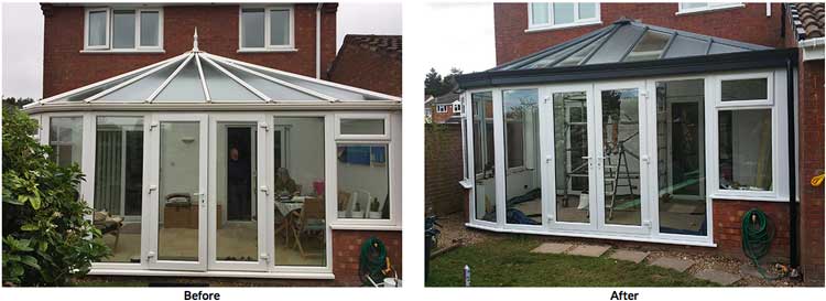 Replacement Conservatory Roof Installation Canford Heath