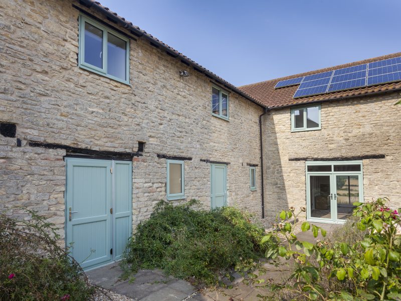 light green doors and windows dorset