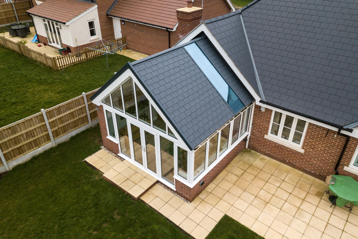 conservatory roof with glazing