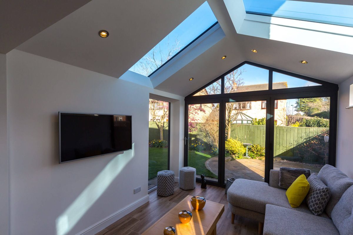 bespoke conservatory with skylights