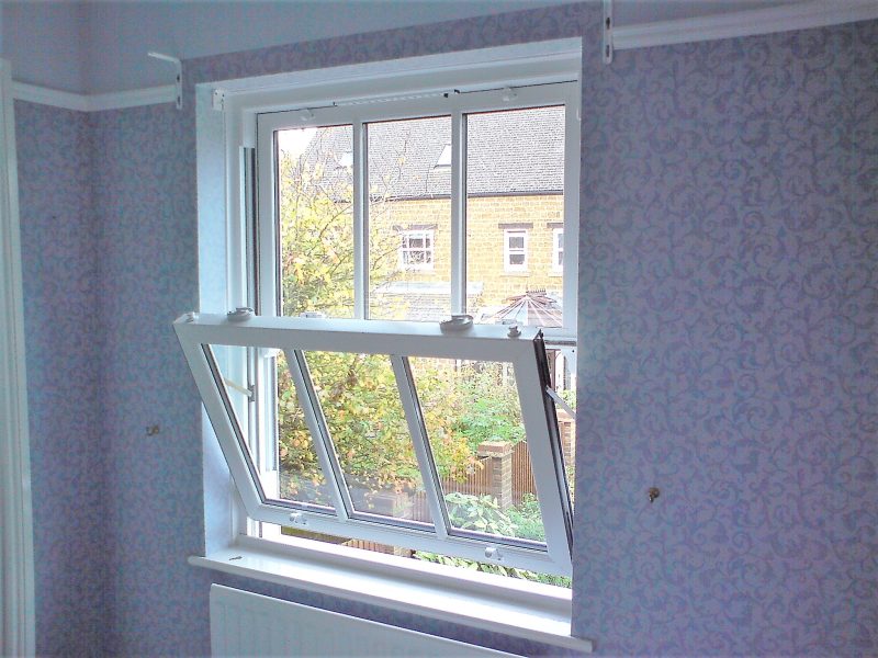 White tilt and turn windows for a home in Bournemouth.