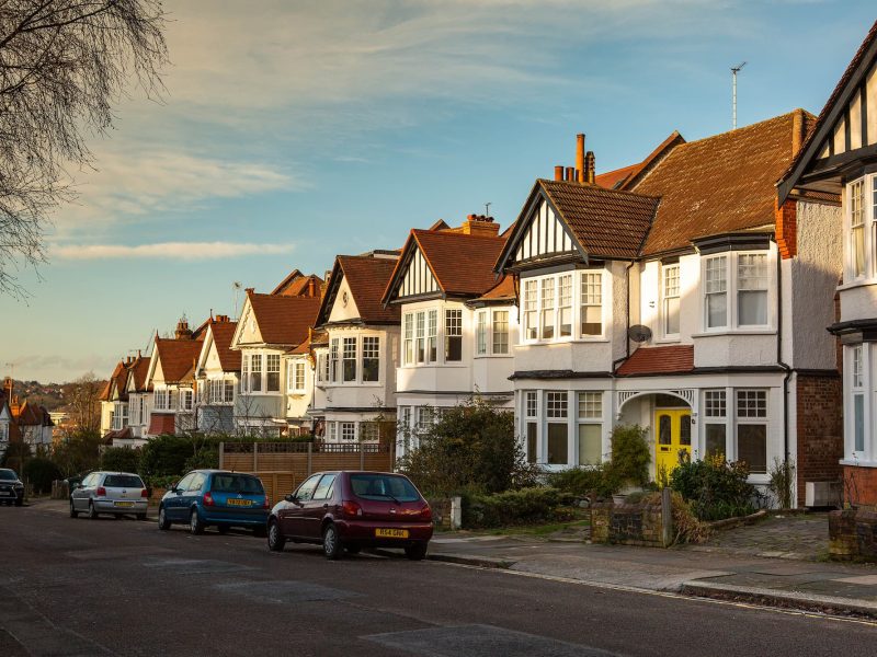 White bow and bay windows for a home in Bournemouth.