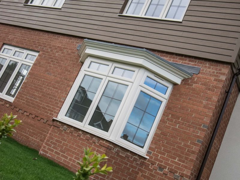 White uPVC bow and bay windows in Bournemouth.